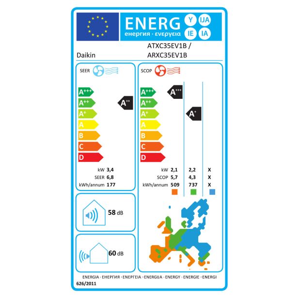 KLIMA DAIKIN SENSIRA SIESTA 3.4KW