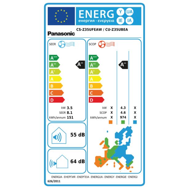 KLIMATSKA NAPRAVA PANASONIC CS/CU-Z35UFEAW-TALNA