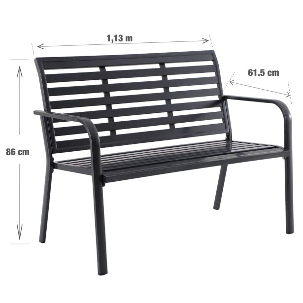 KOVINSKA KLOP NATERIAL KLOP VRTNA, SIVA ALU 61.5X113