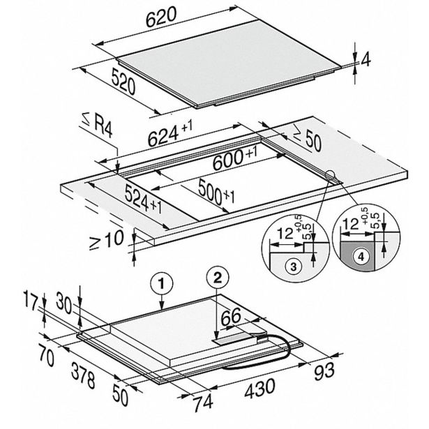 INDUKCIJSKA PLOŠČA MIELE KM 7464 FL