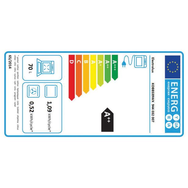 VGRADNA PARNA PEČICA ELECTROLUX KOBBS39WX