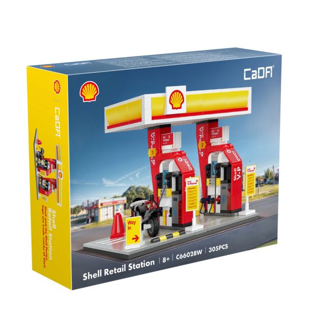 KOCKE CADA BRICKS SHELL MINI BENCINSKA ČRPALKA