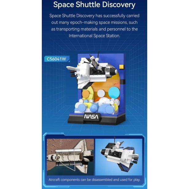 KOCKE CADA BRICKS SPACE SHUTTLE DISCOVERY