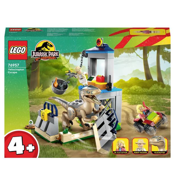 KOCKE LEGO JURASSIC WORLD POBEG VELOCIRAPTORJA76957
