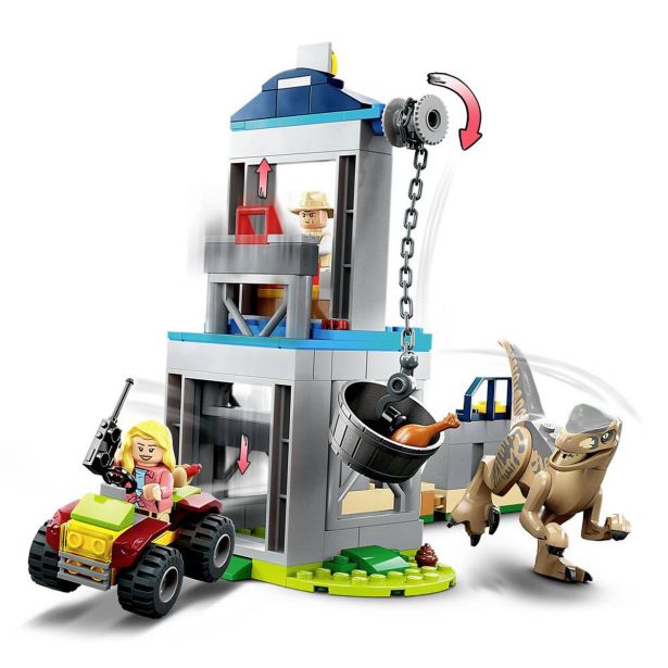 KOCKE LEGO JURASSIC WORLD POBEG VELOCIRAPTORJA76957