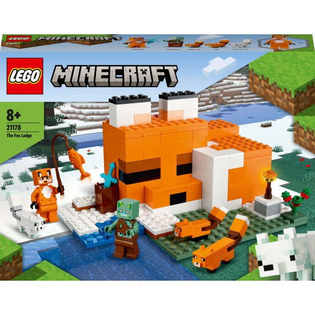 KOCKE LEGO MINECRAFT LISIČJI BRLOG 21178