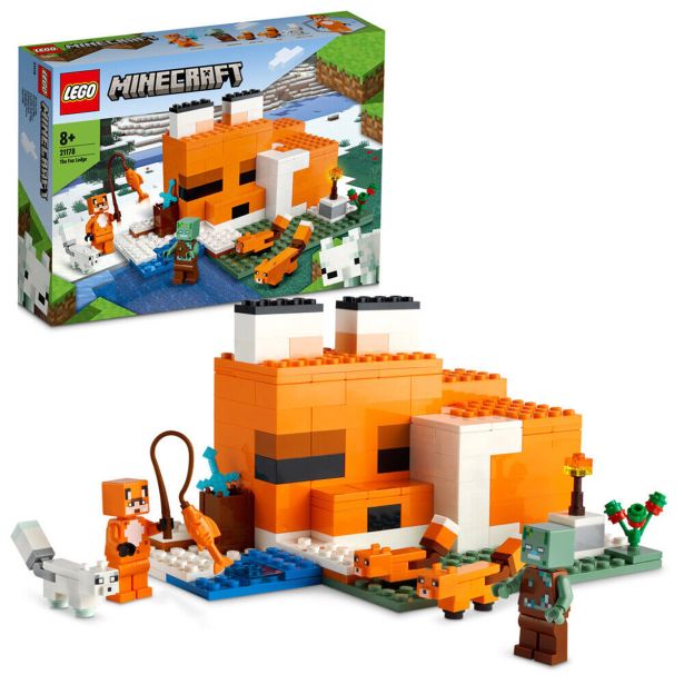 KOCKE LEGO MINECRAFT LISIČJI BRLOG 21178