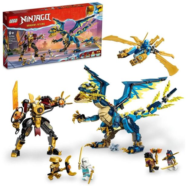 KOCKE LEGO NINJAGO ELEMENTARNI ZMAJ 71796