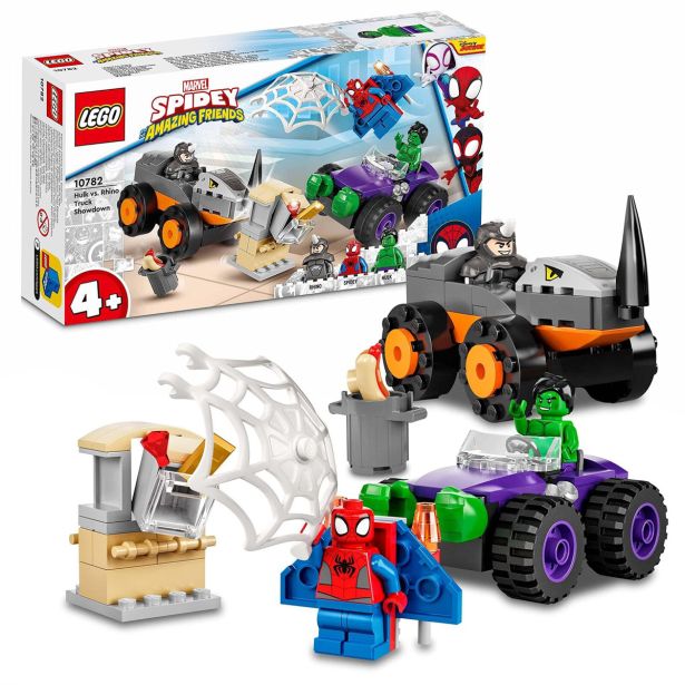 KOCKE LEGO SPIDEY SPOPAD HULKA IN RHINA 10782