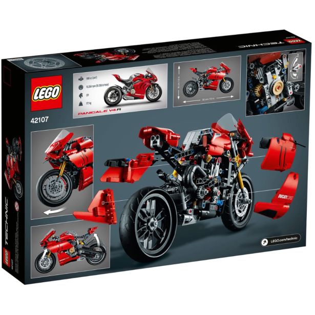 KOCKE LEGO TECHNIC DUCATI PANIGALE V4 R 42107