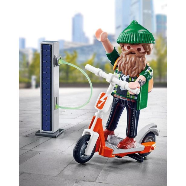 KOCKE PLAYMOBIL ČLOVEK Z E-SKUTERJEM 70873
