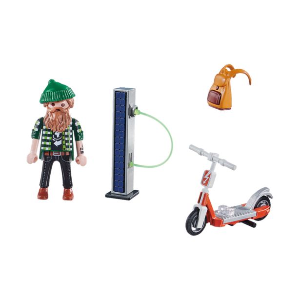KOCKE PLAYMOBIL ČLOVEK Z E-SKUTERJEM 70873