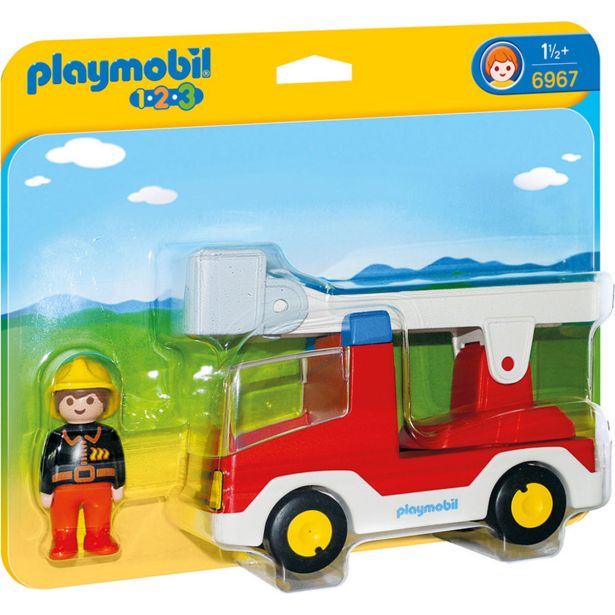 KOCKE PLAYMOBIL GASILSKI TOVORNJAK ENOTE Z LESTVIJO 6967