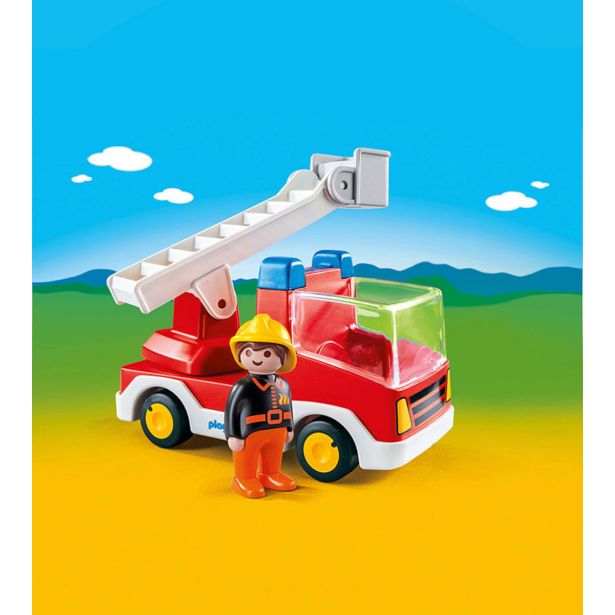 KOCKE PLAYMOBIL GASILSKI TOVORNJAK ENOTE Z LESTVIJO 6967