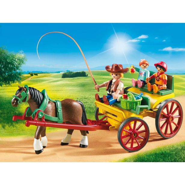KOCKE PLAYMOBIL KOČIJA S KONJSKO VPREGO 6932