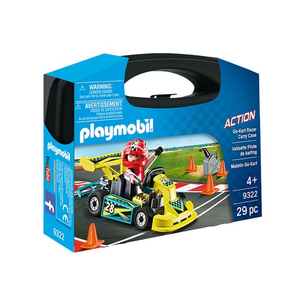 KOCKE PLAYMOBIL KOVČEK VOZNIK GOKARTA 9322