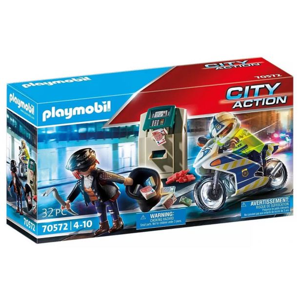 KOCKE PLAYMOBIL LOV NA BANČNA ROPARJA 70572
