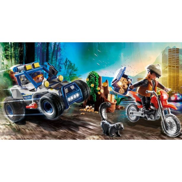 KOCKE PLAYMOBIL POLICIJS. TERENSKO VOZILO S TATOM NAKITA 70570