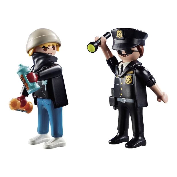KOCKE PLAYMOBIL POLICIST IN ULIČNI UMETNIK 70822