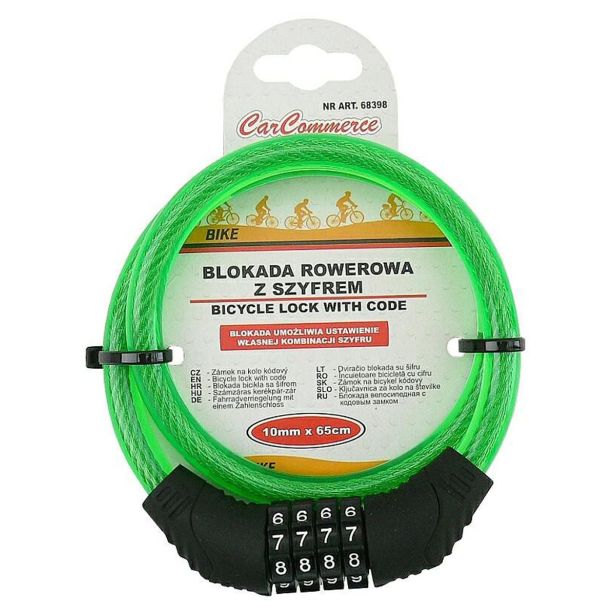 KOLESARSKI DODATEK CARCOMMERCE KLJUČAVNICA NA ŠIFRO 10MM X 65CM