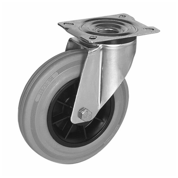 KOLO Z GIBLJIVO VILICO LIV-KOLESA 80 MM SG INOX 2-914 ISO VALJČNI LEŽAJ