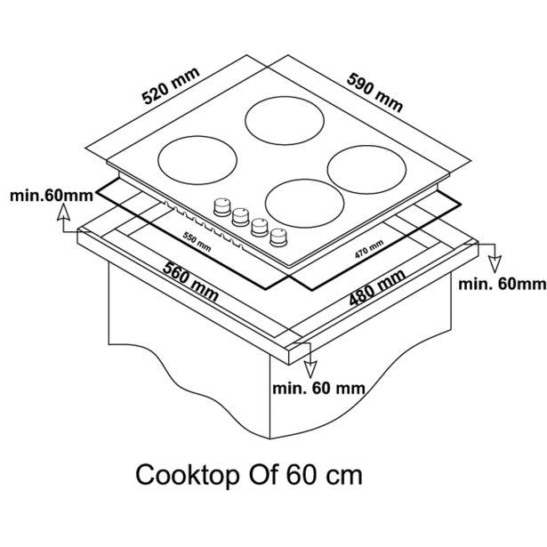 KOMBINIRANA PLOŠČA CANDY CMGH 31 B 3 + 1