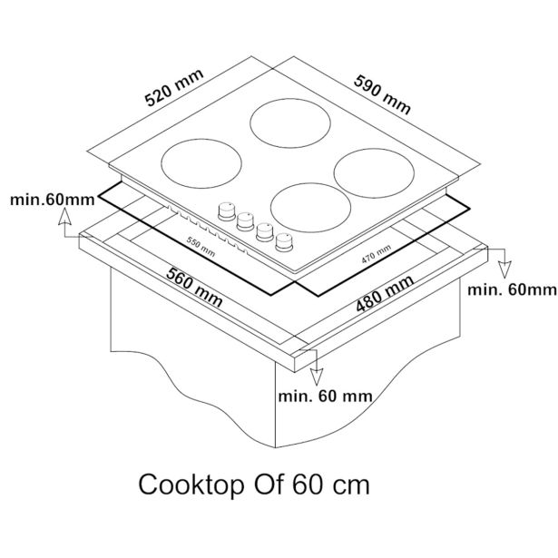 KOMBINIRANA PLOŠČA CANDY CMGH 31 B 3 + 1
