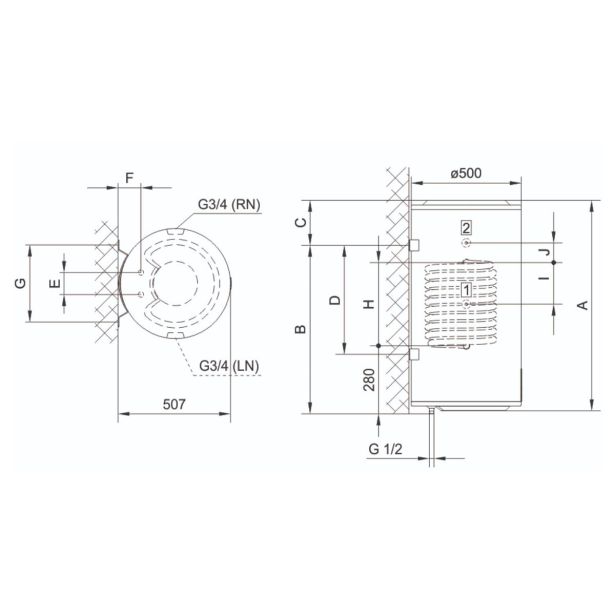 KOMBINIRANI GRELNIK VODE TIKI ECON MCR 120