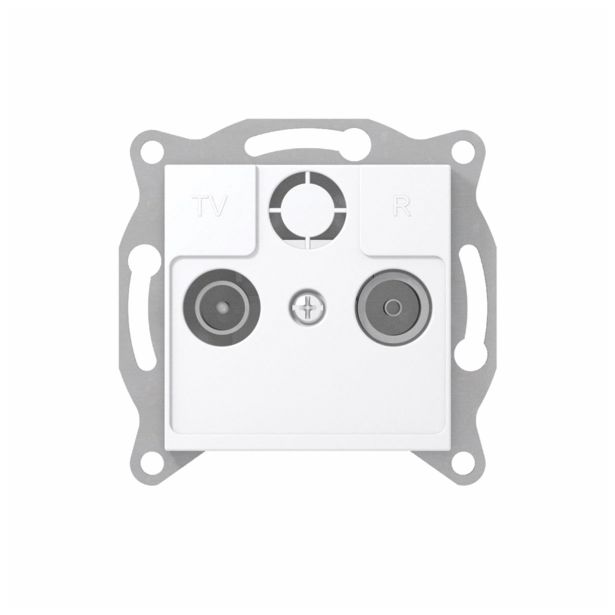 TV / AUDIO VTIČNICA ART PREHODNA TV-R S KONČ.UPOR BELA, VIJ,BOK, 5-1000 MHZ