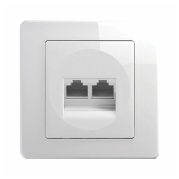 KOMUNIKACIJSKA VTIČNICA EKONOMIK CAT5E KS DVOJNA RJ45 8/8 BEŽ