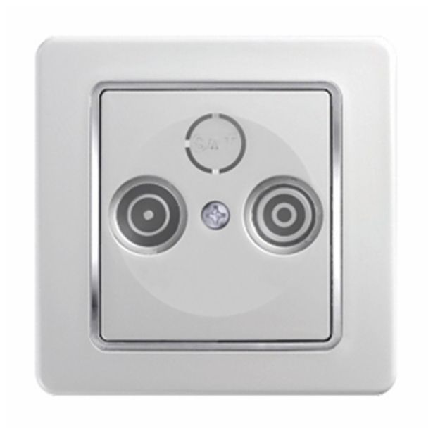 TV / AUDIO VTIČNICA EKONOMIK KONČNA TV-R BELI DUROPLAST