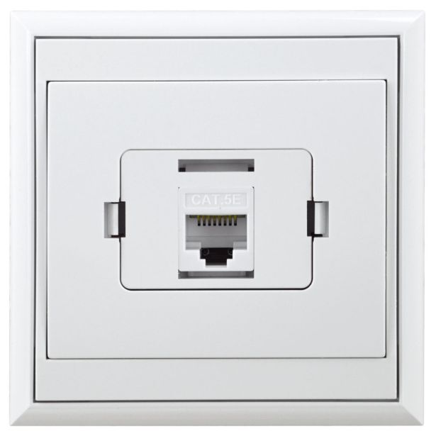 KOMUNIKACIJSKA VTIČNICA LUNE RJ45, BELA