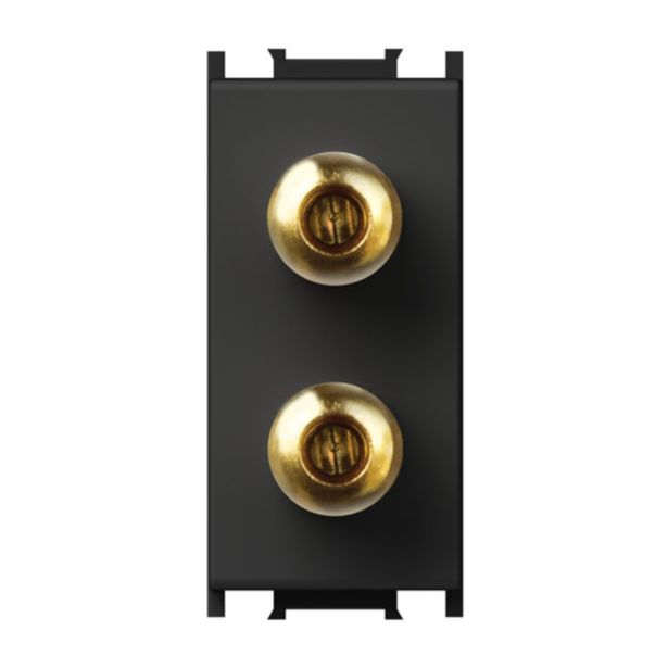 KOMUNIKACIJSKA VTIČNICA MODUL AVDIO ZVOČNIŠKA ČRNA, 1M, BOK