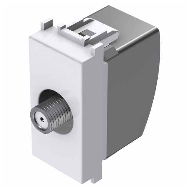 TV / AUDIO VTIČNICA MODUL KONČNA SAT BELA, 1 DB, 1M, BOK