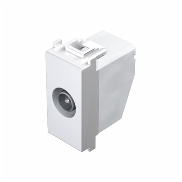 TV / AUDIO VTIČNICA MODUL KONČNA TV BELA, 1 DB, 1M, BOK