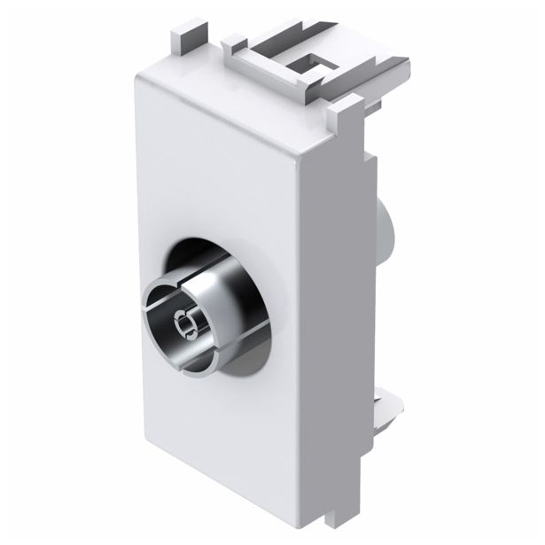 TV / AUDIO VTIČNICA MODUL OSNOVNA R BELA, 0 DB, 1M, BOK