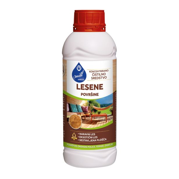 ZAŠČITA ZA VRTNO POHIŠTVO MILL CLEAN GARDEN KONCENTRIRANA ČISTILNA KREMA ZA NARAVNI LES
