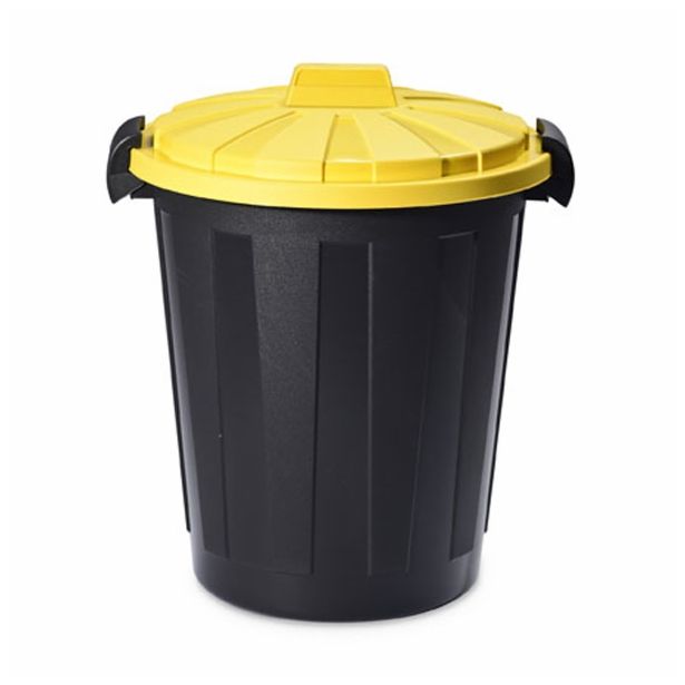 KONTEJNER - ZABOJNIK 60 L, PVC, SORTIRANO ČRN/MODER, RUMEN, ZELEN