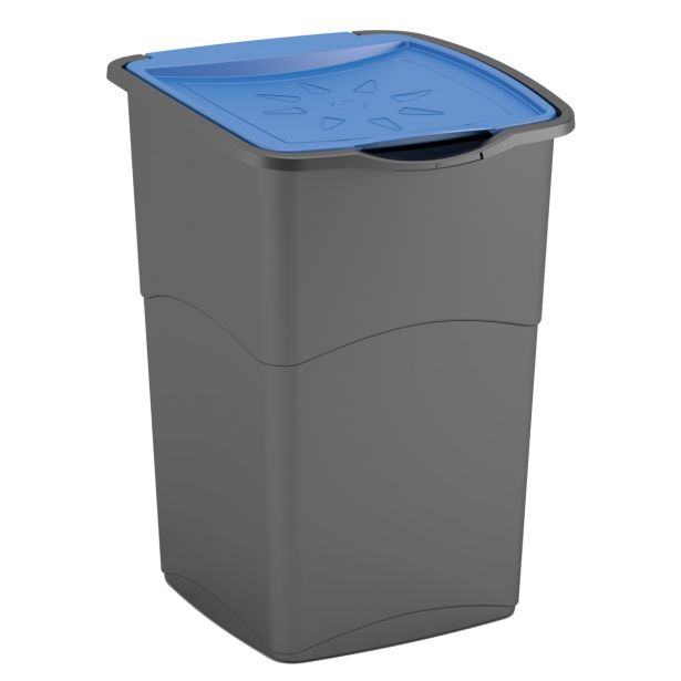 KONTEJNER - ZABOJNIK CURVER ZA SMETI 47L ČRN SET 3/1 S POKROVI V TREH BARVAH