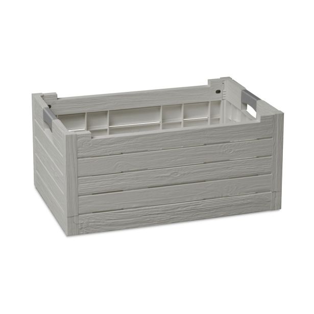 KONTEJNER - ZABOJNIK PVC 59X39X28 CM SVETLO SIV, ZLOŽLJIV