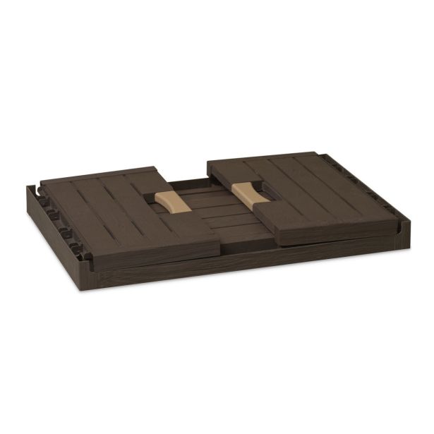 KONTEJNER - ZABOJNIK PVC 59X39X28 CM SVETLO SIV, ZLOŽLJIV