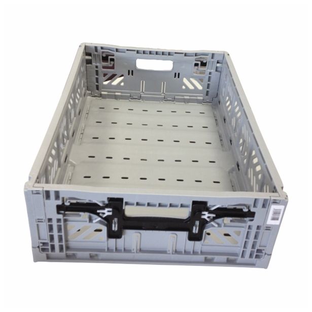 KONTEJNER - ZABOJNIK PVC 60X40X15 CM SIVI, ZLOŽJIV