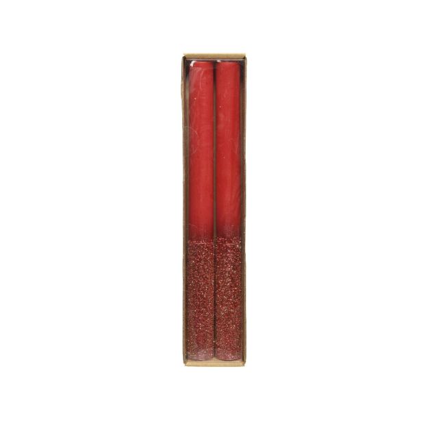 KONUS SVEČA DECORIS RDEČA 2/1, FI 2.2 CM VIŠINA 25 CM