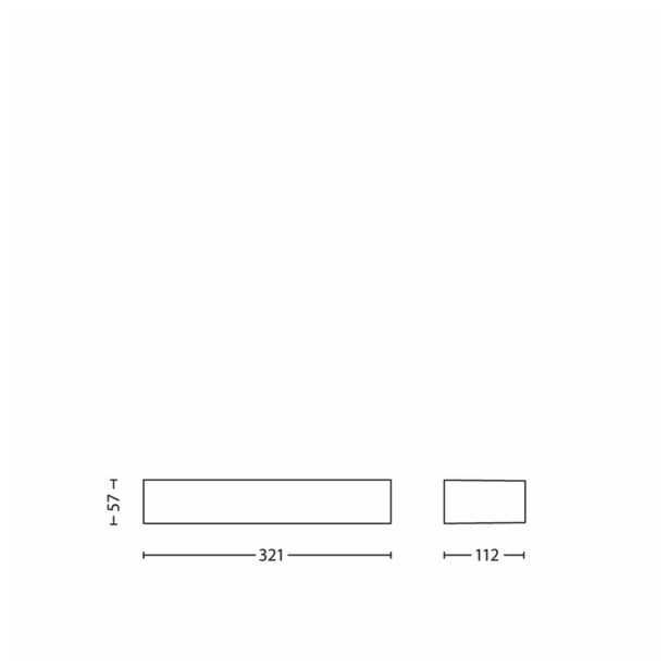 KOPALN. STENSKA SVETILKA PHILIPS 34203/17/16 PLANO IP44 1X11W 2G7