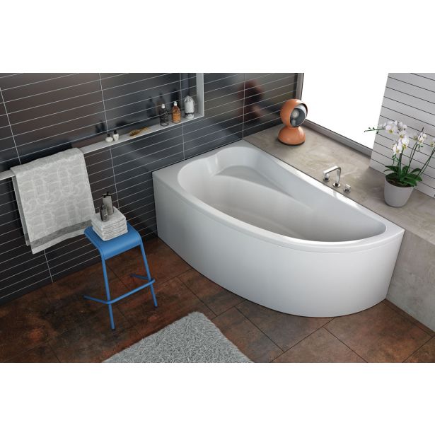 KOPALNA KAD KOTNA KOLPA SAN CALANDO-D 150X85 BELA ZA VGRADNJO