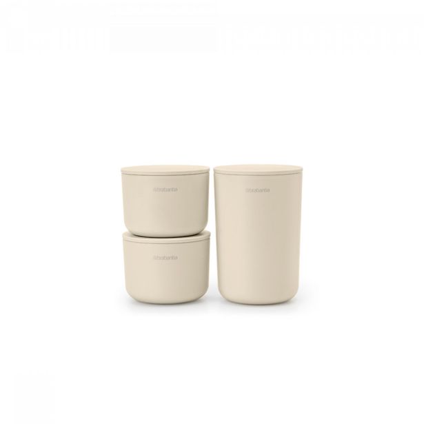 KOPALNIŠKA GALANTERIJA BRABANTIA SET KOPALNIŠKIH POSODIC ZA SHRANJEVANJE RENEW BEŽ