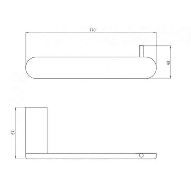 KOPALNIŠKA GALANTERIJA DEANTE DRŽALO ZA WC PAPIR ROUND ADR N211
