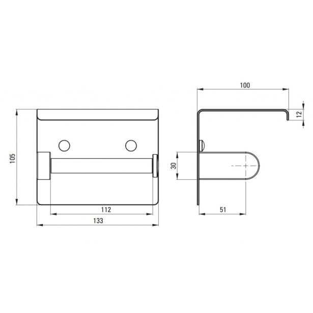 KOPALNIŠKA GALANTERIJA DEANTE DRŽALO ZA WC PAPIR ROUND ADR N221