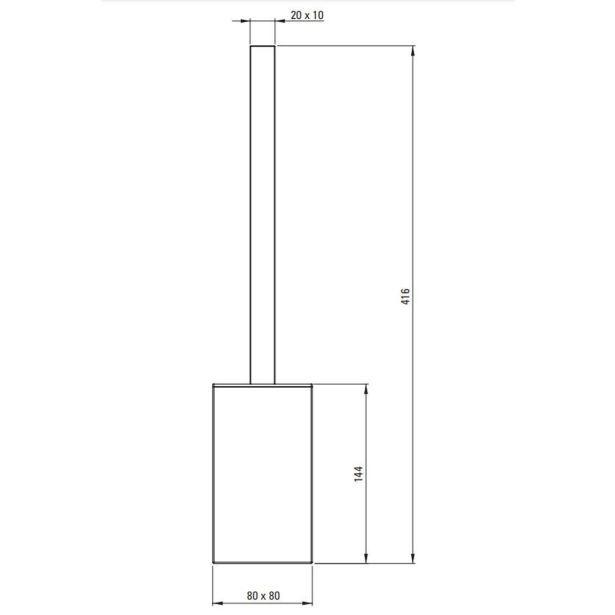 KOPALNIŠKA GALANTERIJA DEANTE WC ŠČETKA MOKKO ADM N712