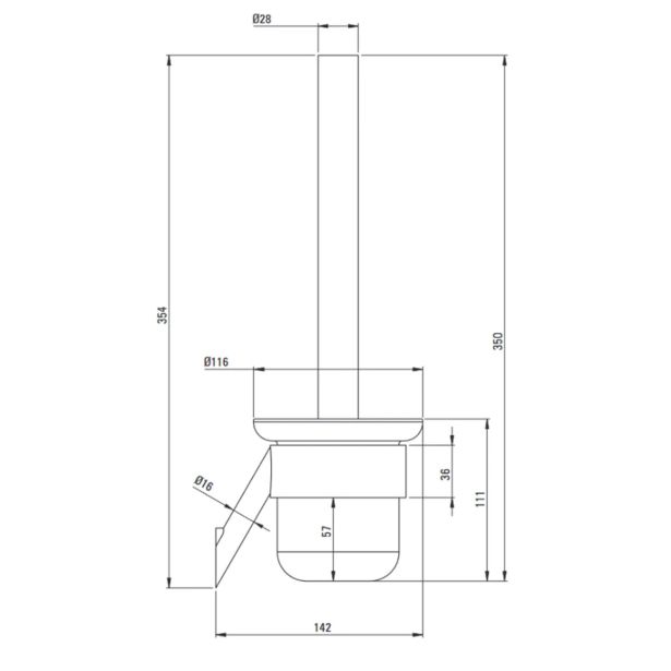 KOPALNIŠKA GALANTERIJA DEANTE WC ŠČETKA SILIA ADI N711